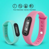 Fashion Pedometer Watch LCD Electronic Watch Student Silicone Pedometer Childrens Sports Walking Watch  Pedometers