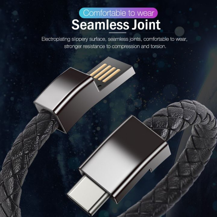 bracelet-type-c-usb-cable-for-samsung-a30-a50-huawei-xiaomi-mi-redmi-note-10-usbc-phone-fast-charge-cord-charger-data-short-wire-docks-hargers-docks-c