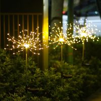 LED Solar Firework Lights/Outdoor Waterproof Fairy 150 Leds Light/Garden Lawn Street Christmas Decoration