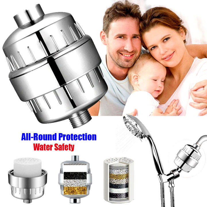1Set 10 Stages Shower Water Filter Remove Chlorine + Heavy Metals