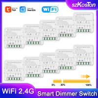 Tuya WiFi สมาร์ทสวิตช์หรี่ไฟโมดูล2วิธีควบคุมหรี่แสงได้จับเวลา App รีโมทคอนลไร้สายทำงานร่วมกับ Alexa Home