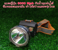 Headlamp Flashlight ไฟฉายคาดหัว led แบบชาร์จ ไฟฉายคาดหัวแบตญี่ปุ่น 3.5 นิ้ว กันน้ำลุยฝนได้ แบตความจุ 6000แอม ไฟฉายคาดหัว แบตทนๆ ใช้ยันสว่าง 12-20 ไฟฉายคาดหัว แรงสูง Headlamp ไฟฉายคาดหัวกันน้ำ ไฟฉายคาดศีรษะ ไฟคาดหัว