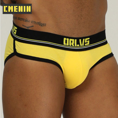 (1 Pieces) 2020 Ins Style Breathalbe Men Underwear Briefs Cotton Comfortable Male Panties Innerwear Breathable Mens Lingeries OR199