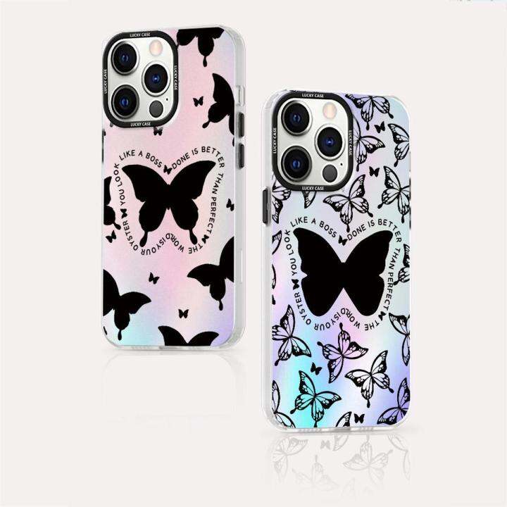 สำหรับ-iphone-ลายผีเสื้ออินเทรนด์-iphone-tpu-เคสโทรศัพท์กันกระแทก-เปลือกแข็ง-ขอบนิ่มใช้กับ-14-13-pro-max-12-11-pro-max-11-xs-max-xr-x-8-7-plus-se-2022