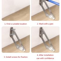 ✧❏ Upgraded Stainless Steel Corner Brace Joint Trapeziform Angles Code Brackets Support Bracket Fastener 3 Sizes Durable