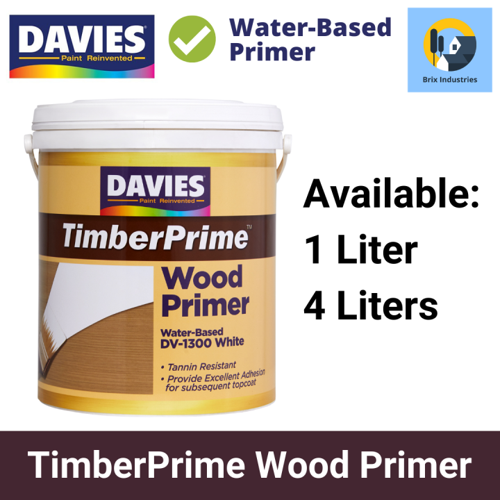Davies TimberPrime Waterbased Wood Primer 1 Liter and 4 Liters (Gallon