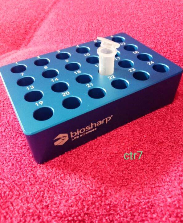 Laboratory Cooling Block Aluminium For Microtube 24 Well x 1,5 ml or 2. ...