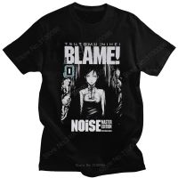 Anime Manga Blame Zuru T Shirt Men Short Sleeved 100% Cotton Streetwear T-shirt Sidonia Heavy Industries Tee Nihei Tsutomu Tops XS-6XL