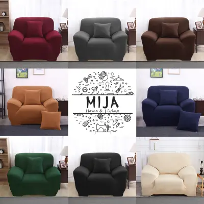 MIJA ผ้าคลุมโซฟา l/2/3/4 ที่นั่ง ผ้าคลุมโซฟาตัวแอล ผ้าคลุมโซฟาเบด ผ้าคลุมโซฟากันแมวข่วน Sofa Cover แต่งห้อง