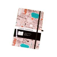 A5 160G Dotted Gr Journal หนาสมุดบันทึกปกแข็งวาเลนไทน์ไดอารี่วางแผนการเดินทาง