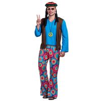 、’】【= Umorden  Retro 60S 70S Hippie Love Peace Costume Cosplay Women Men Couples Halloween Purim Party Costumes Fancy Dress