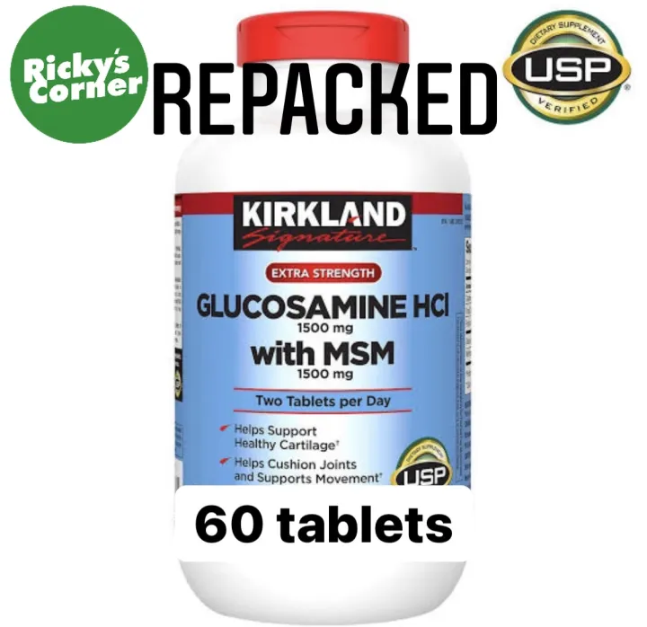 kirkland glucosamine HCI with MSM REPACKED 60 TABLETS Lazada PH