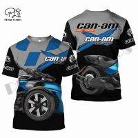 xzx180305    brp can-am plstarcosmos 3dprinted racing car newest off-road personality unisex t-shirt shorts sleeve funny harajuku streetwear