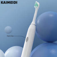 KAIMEIDI ถ้วยกลวงสำหรับผู้ใหญ่แปรงสีฟันไฟฟ้าขนนุ่มใช้ในครัวเรือนแบตเตอรี่แห้งแปรงสีฟันไฟฟ้าคู่