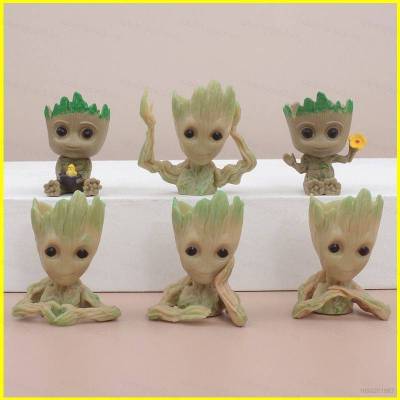 ใหม่ Guardians of the Galaxy Groot โมเดลฟิกเกอร์แอกชัน ของเล่น ของสะสม ตกแต่งรถยนต์ สําหรับเด็ก