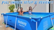 Bể bơi gia đình, bể bơi trẻ em Bestway 56404 KT 3m x 2.01m x 66cm BH 24