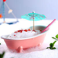 Originality 3D Realistic Bathtub Cocktail Glass Tiki Wine Cup Bar Charms Sorbet Smoothie Milkshake Cold Drink Glasses Container