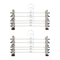 metal hangers Pants Hanger Strong Skirt hangers anti-reflective Clothes hanger with clips 30 cm (30,5 cm), Batch of 10