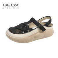 GEOX_รองเท้าผู้หญิงรุ่นใหม่ฤดูร้อนสไตล์โรมันแบบแบนล่างสบายๆ รองเท้าแตะกลางแจ้ง