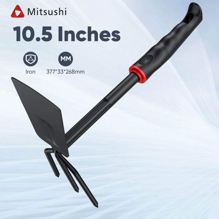 Mitsushi Combination Hoe & Fork 2 in 1 Professional Garden Tool Camping ...