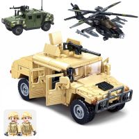♚✾ Military Vehicles Hummer AH64 US Army Marines SWAT Special forces Soldier Weapon Model Building Blocks Brick Children Kids Toys