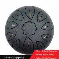 [มาถึงภายใน 3 วัน]6 inch 11 Tune Percussion Musical Instrument Steel Tongue Drum for Beginner[คืนสินค้าได้ภายใน 7 วัน]