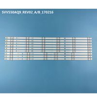 9pcs LED bar for PANASONIC TX-55FX550B TX-55FX550E TX-55FX555B 55HK25T74U SVV550AQ9 SVV550AW9 A B VES550QNYL-2D-N01 N02 03