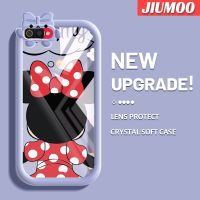 เคส JIUMOO สำหรับ Realme C2 C2S เคส A1K OPPO เคสการ์ตูนน่ารักมินนี่สีสันสดใสมอนสเตอร์ตัวน้อยเคสโทรศัพท์แบบใสเลนส์กล้องถ่ายรูปแบบนิ่มกันกระแทกปลอกซิลิโคนเคสป้องกันความคิดสร้างสรรค์โปร่งใส