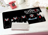 แผ่นรอง คีย์บอร์ด รองคีย์บอร์ด keyboard ลาย KUMAMON B คุมะมง ดำ  ขนาด 30 x 70 cm แผ่นหนานุ่ม มียางกันลื่น ด้านใต้ งานสวย สีสด งานดี BY  NPNN