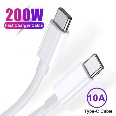 Chaunceybi 200W Super Fast Charger Type-C to USB Type C Cable Data Wire Charging Accessories