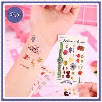 ZIGSHOP 1ชิ้น แทททู สติ๊กเกอร์แทททูลายการ์ตูน tattoo คละลาย ติดแน่น ลายคมชัด