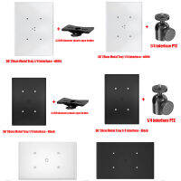 แผ่นอะแดปเตอร์หัวตัวยึดสากลกล้องกล้องแบบสี่เหลี่ยมผืนผ้าถาดโลหะขาตั้งโปรเจคเตอร์