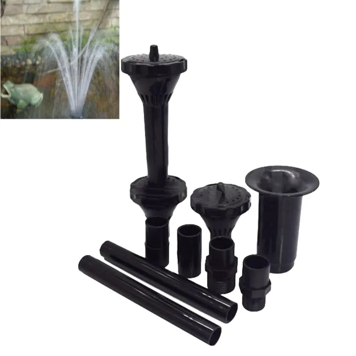 Fountain Pump Nozzle Kit Garden Pool Pond Outdoor Fountain Waterfall