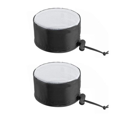 2Pcs Duct Filter Vent Cover Grow Filter Cover with Elastic Band and Fixed Buckle to Dust-Proof