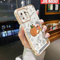 เคส JIUMOO สำหรับ Xiaomi 13 Pro เคสลายการ์ตูนน่ารักสีเทียนหน้าแข้งขอบสี่เหลี่ยมด้านข้างเคสมือถือกันกระแทกฝาปิดเลนส์เต็มรูปแบบเคสซิลิโคนนิ่ม