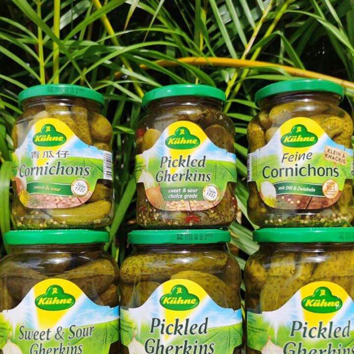German Kuhne Pickled Gherkins Cornichons Guanli Chinese Cucumber Sauce