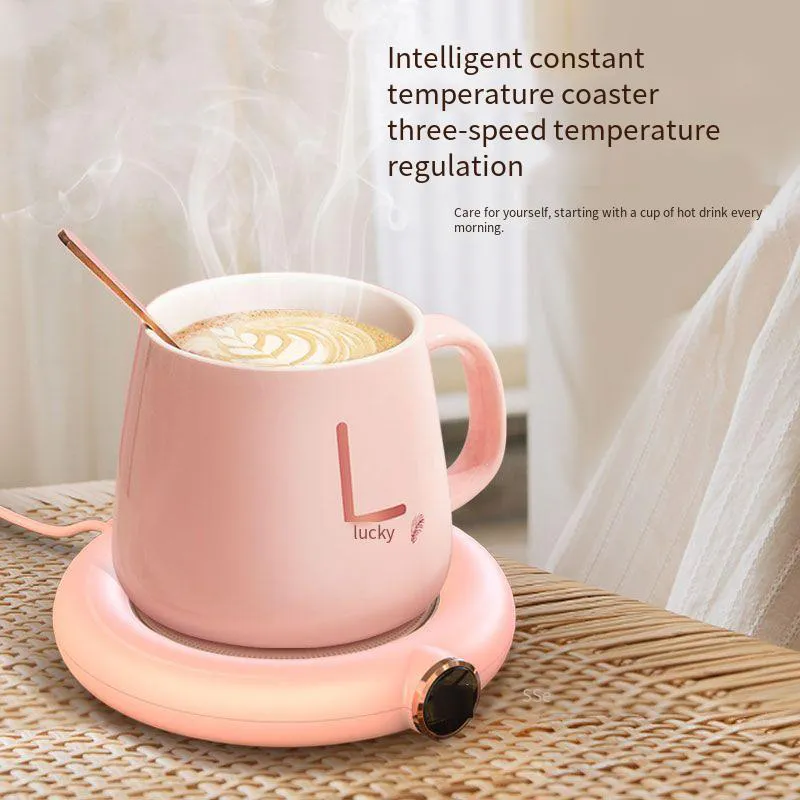 Smart Mini Usb Cup Warmer 3 Gear Heating Coaster For Coffee - Temu