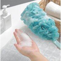 แปรงอาบน้ำในห้องน้ำอุปกรณ์ทำความสะอาดร่างกาย Body Bath Shower Scrubber Brushes Long Handle Hanging Soft Mesh Back Sponges New-SDFU STORE