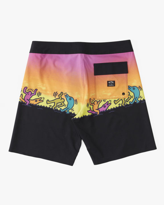 billabong-กางเกงว่ายน้ำผู้ชาย-ขาสั้น-keith-haring-dolphin-dance-airlite-performance-19-boardshorts-231-abybs00367-mul