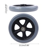 2pcs 6 Wheelchair Casters Small Cart Rollers Chair Wheels Accessories