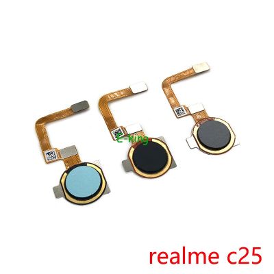 สําหรับ OPPO Realme C11 C12 C15 C21 C21Y C25 เครื่องอ่านลายนิ้วมือ Touch ID เซนเซอร์ Return Key Home Button Flex Cable