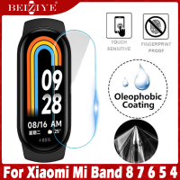 For Xiaomi Mi Band 8 ฟิล์ม For Xiaomi Mi Band 7 ฟิล์มสำหรับ Xiaomi Mi Band 6 สายรัดข้อมือสมาร์ท Ultra บาง ฟิล์ม Miband 4 ฟิล์มอุปกรณ์เสริมสำหรับ Mi Band 5 สร้อยข้อมือสมาร์ท