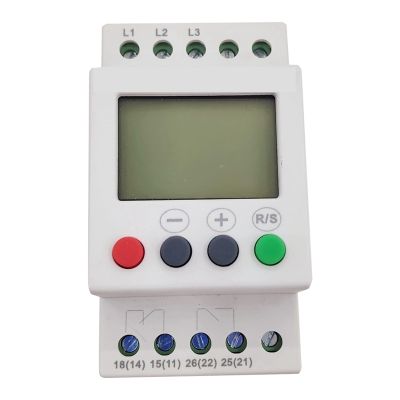 1 Piece Voltage Protector Adjustable Under over Voltage Protector 3 Phase Din Rail Voltage Monitoring Protection Relay AC380V