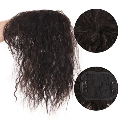 【jw】●▥  Synthetic Reissue Block Wig With Bangs Increase The Amount Of Hair Top To Cover Ha