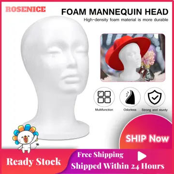 Mannequin Head with Male Face Model Display Stand Model Wig Hats Holder 