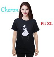 Cheron 16579-KAOS รูปสี่เหลี่ยมผืนผ้าเสื้อเชิ้ตผู้หญิง XL จริง Distro Chick Tops Kekinian ราคาถูกแขนสั้นทัมเบลอร์ Tshirt ผ้าฝ้ายเสื้อยืดลำลอง Combed เสื้อผ้าวัยรุ่นผู้ใหญ่ ABG สำหรับกีฬาเดินสบายๆชุดกีฬาสีดำพิเศษ