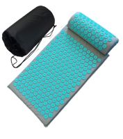 ┇ Spike Acupuncture Massage Yoga Mat Cushiont/Pillow Massager (appro.67x42cm)Acupressure Cushion Stress Relieve Back Body Pain Mat