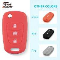 hot【DT】 Dandkey 3 Buttons Silicone Car Cover RIO K5 Sportage i20 i30 i35 iX20 iX35 Verna