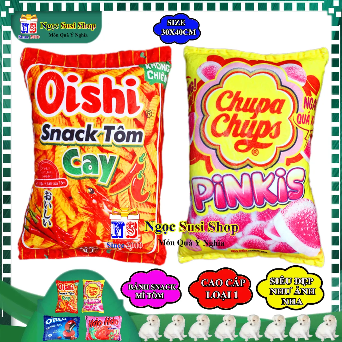 THÚ BÔNG HÌNH BÁNH SNACK GÓI MÌ 3D SIÊU MỀM MỊN CAO CẤP ĐỘC LẠ ...