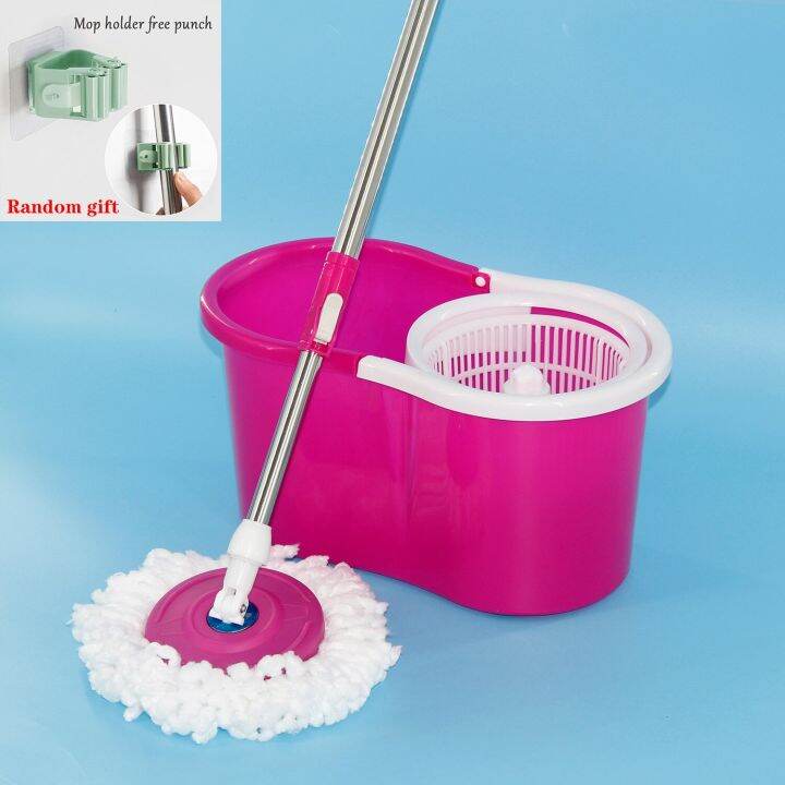 Cleaning System Floor Mop With Bucket 360 Rotating Mop Household Mob